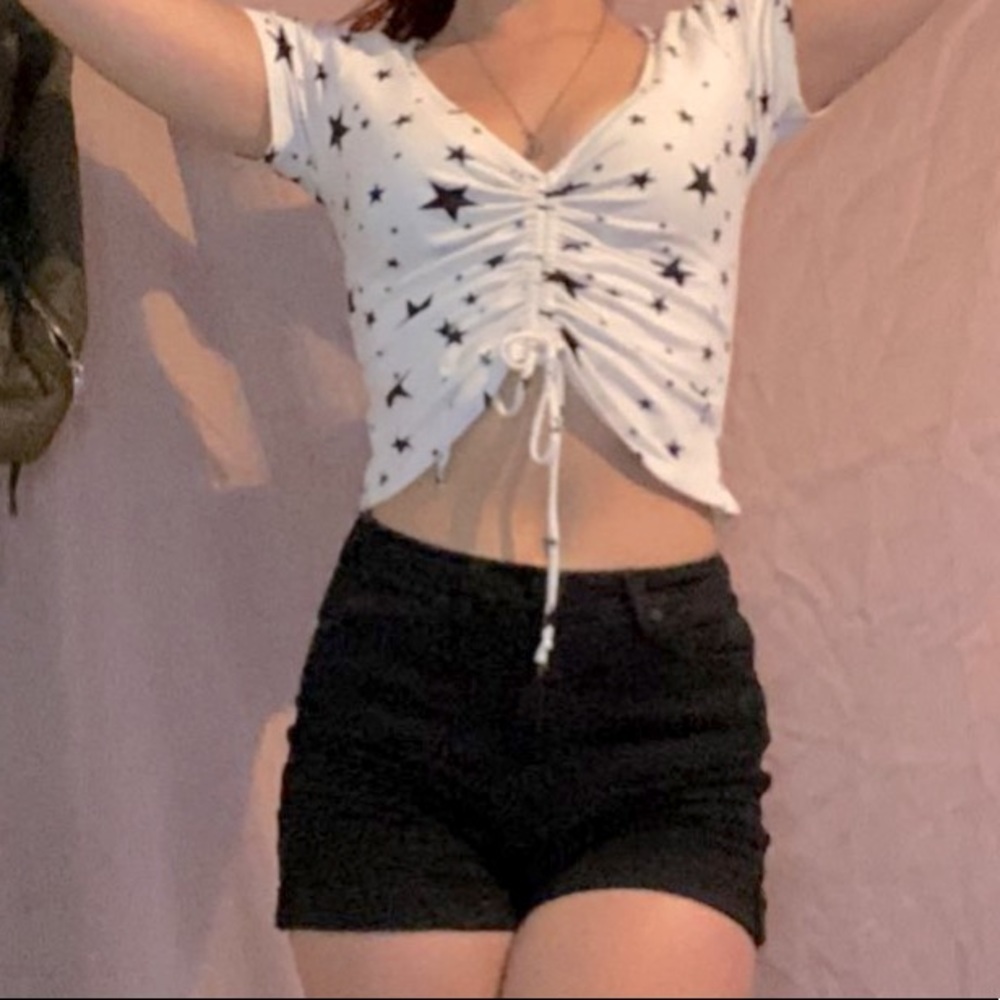 star patterned top